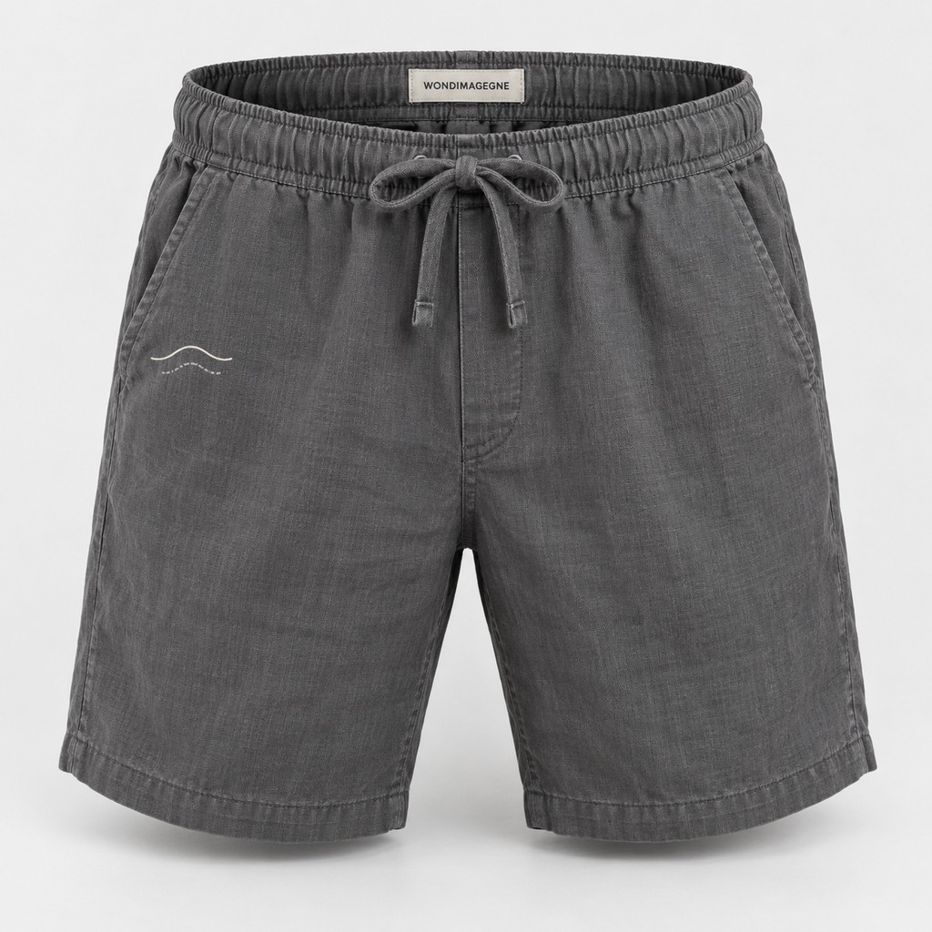 Drawstring Linen Short